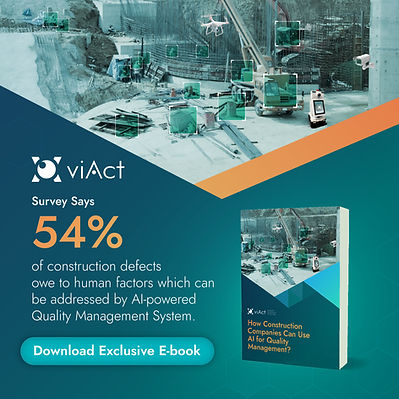 This E-Book is an Ultimate 5 Minute Guide to educate you How Construction Companies Can Use AI for Quality Management?