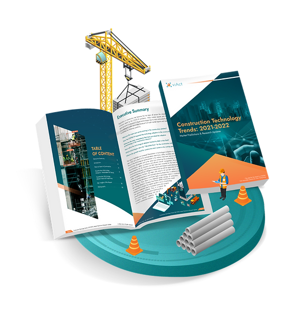 Free whitepaper about construction technology trends and trending construction management software for Digital Twin, Construction Safety, Fleet Management, Construction Productivity