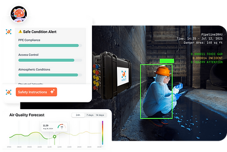 Confined Space Workplace Safety with viMOV Edge AI Device